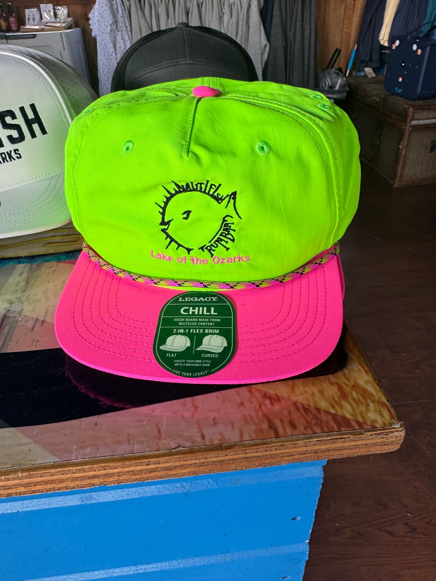 Pink/Green Neon Nauti Hat