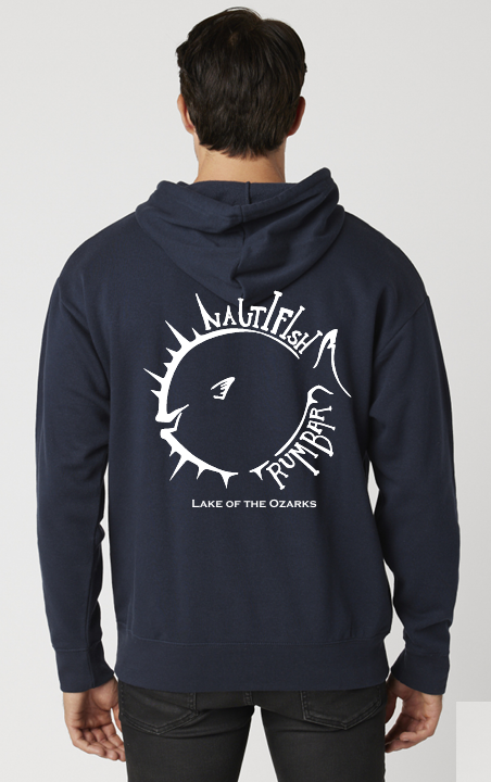 Navy Pufferfish Hoodie