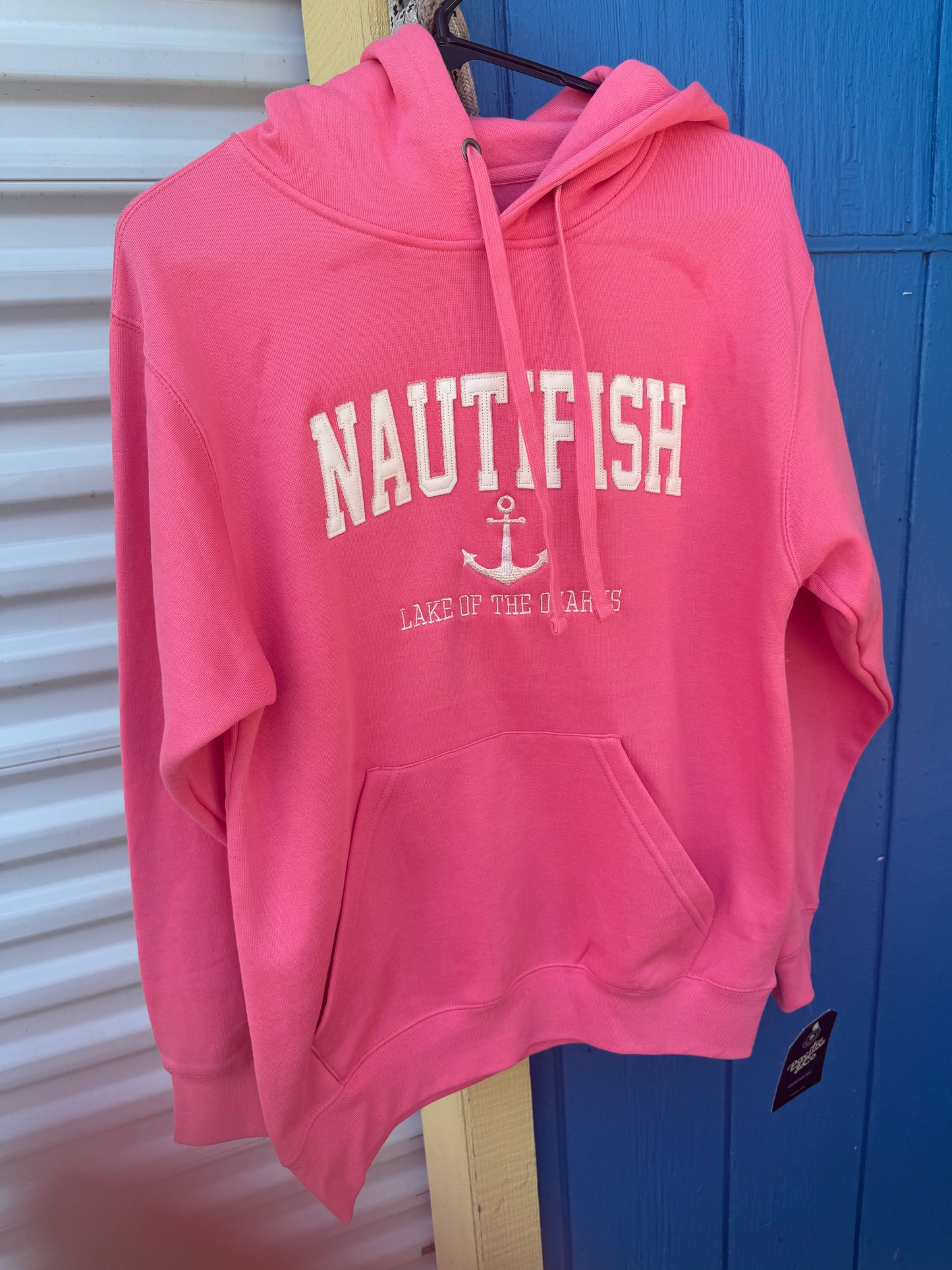 Nauti Pink Hoodie With White Letters