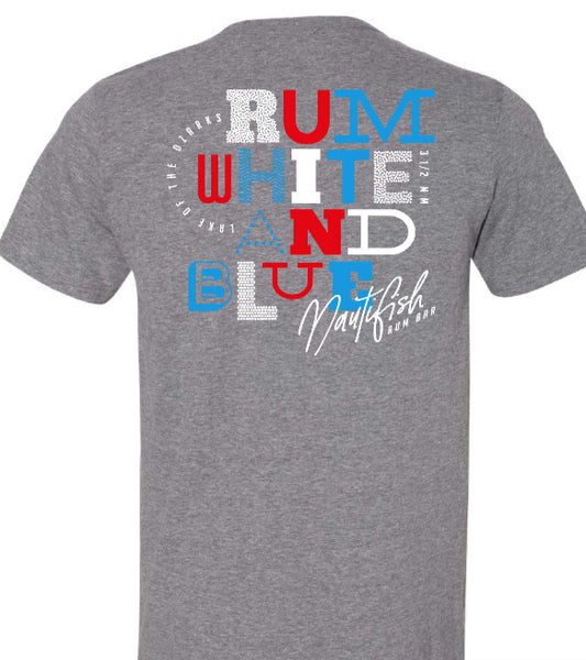 Rum White and Blue T-Shirt