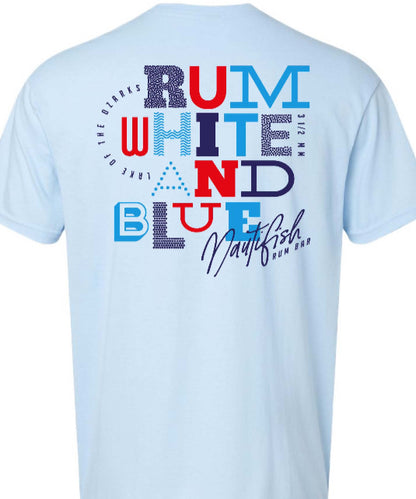 Rum White and Blue T-Shirt