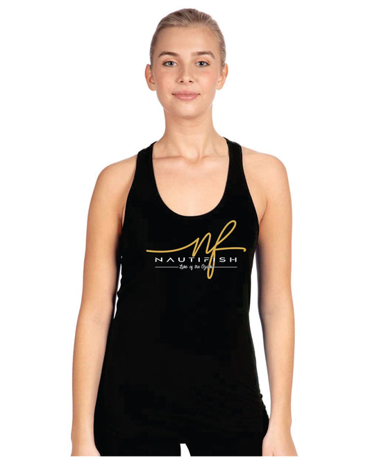 Nautifish Gold Lettering Tank