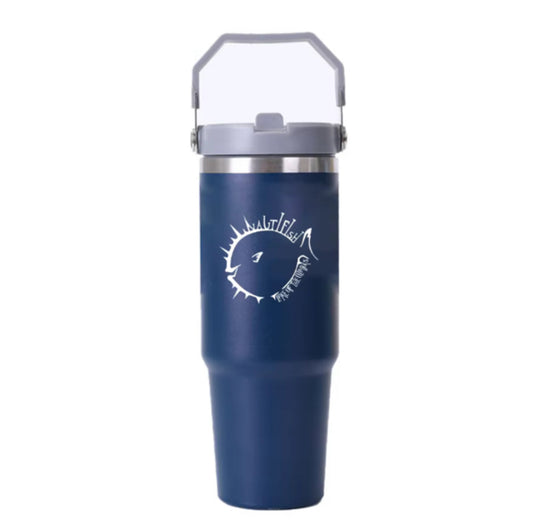 Navy 30oz Flip Straw Cup