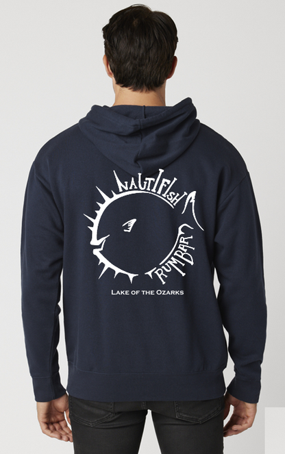Navy Pufferfish Hoodie
